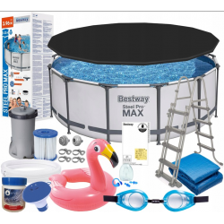 Bestway 5618W basen 11w1 stelażowy 396x122cm