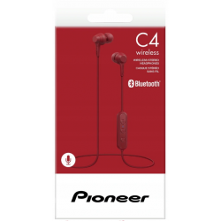 Pioneer SE-C4BT-R słuchawkibezprzewodowe pilot