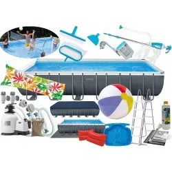 Intex 26368 12w1 basen 732x366x132cm generator chloru (set)
